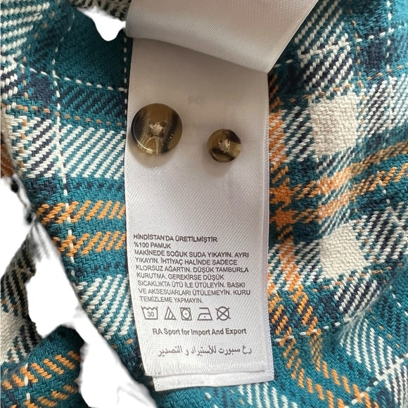 Timberland Men's Large Green Lumberjack Flannel Button-Up Shirt! Size Medium - Picture 12 of 12